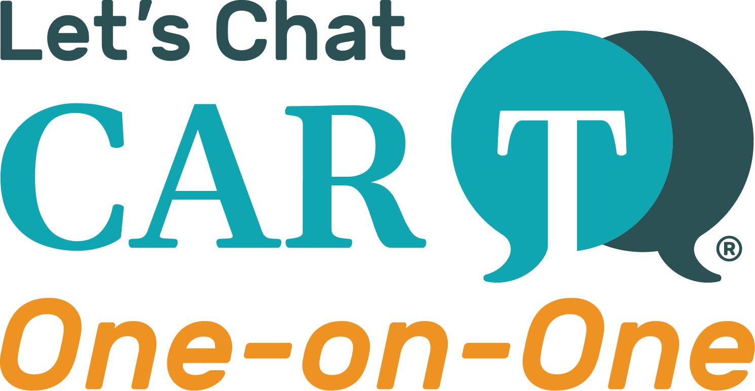 Let’s Chat CAR T One-on-One logo.
